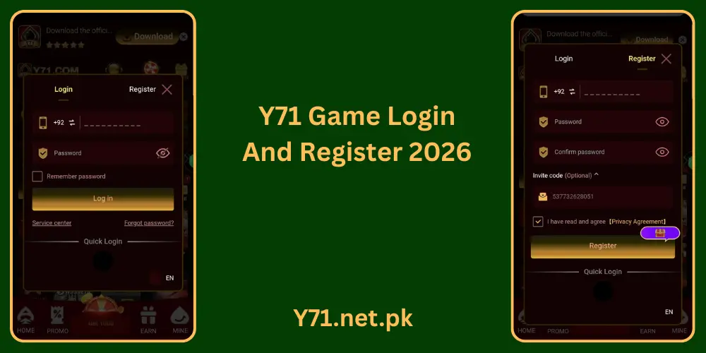Y71 Game Login And Register 2026